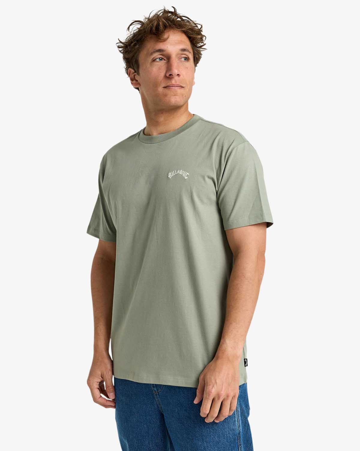 Billabong T-Shirt ARCH CREW Grey Green-5