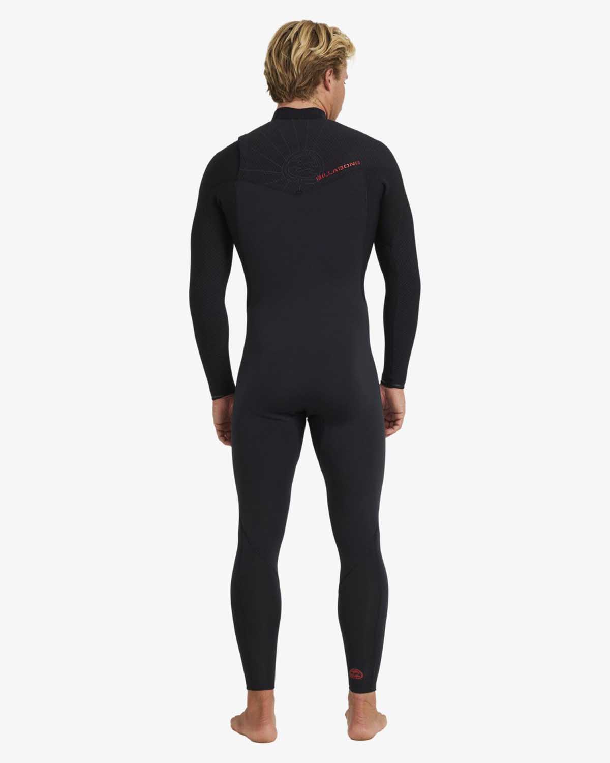 Fato Surf Billabong 403 REVOLUTION NATURAL CZ FULL Black Red-2