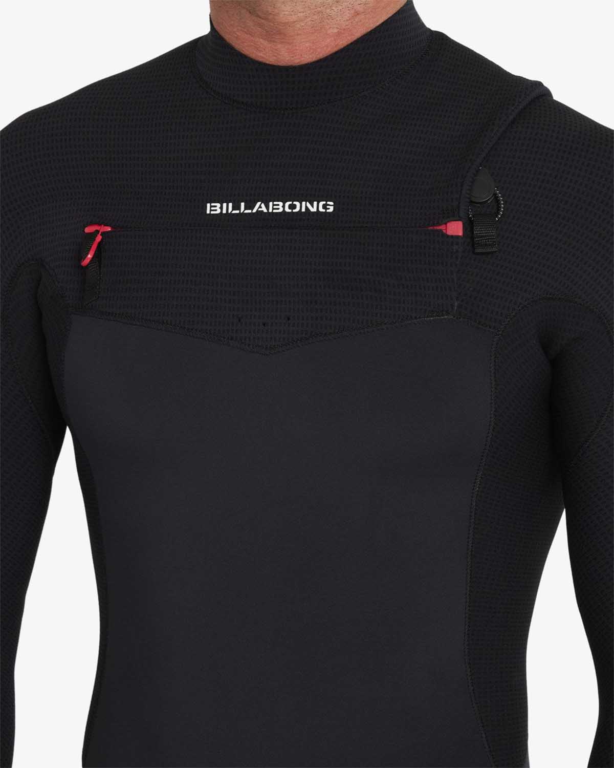 Fato Surf Billabong 403 REVOLUTION NATURAL CZ FULL Black Red-4