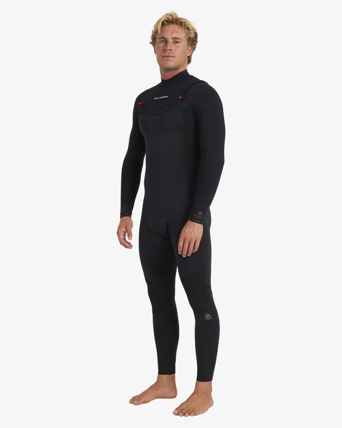 Fato Surf Billabong 403 REVOLUTION NATURAL CZ FULL Black Red-5