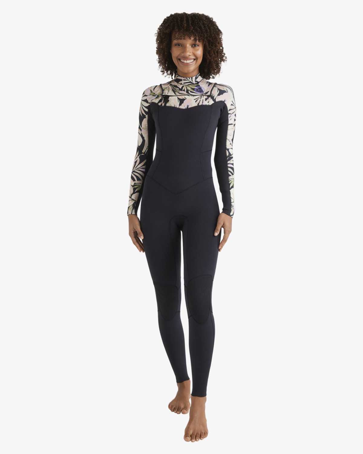 Billabong Wetsuit 403 SALTY DAYZ NATURAL CZ Black Floral-1