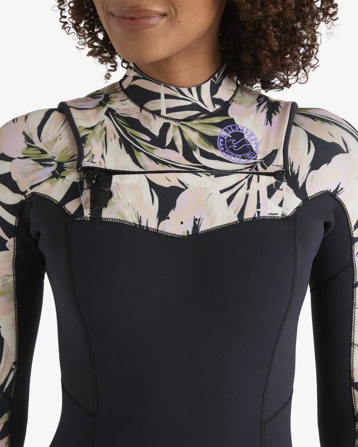 Billabong Wetsuit 403 SALTY DAYZ NATURAL CZ Black Floral-4