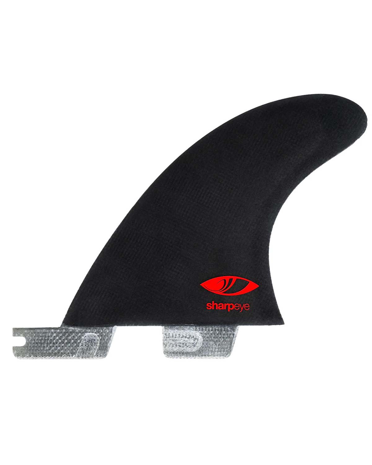 Fcs Fins II SHARPEYE PC CARBON BLACK/WHITE LARGE TRI RETAIL Tri-2