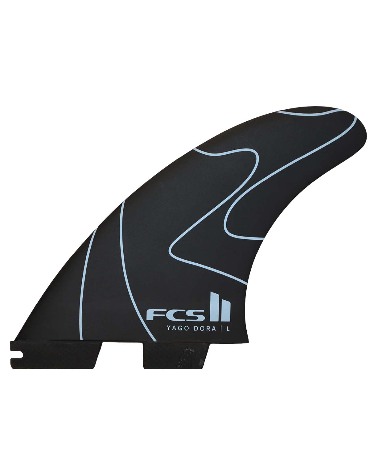 Quilha Fcs II YAGO DORA PC FLUX CHARCOAL LARGE TRI Tri-1