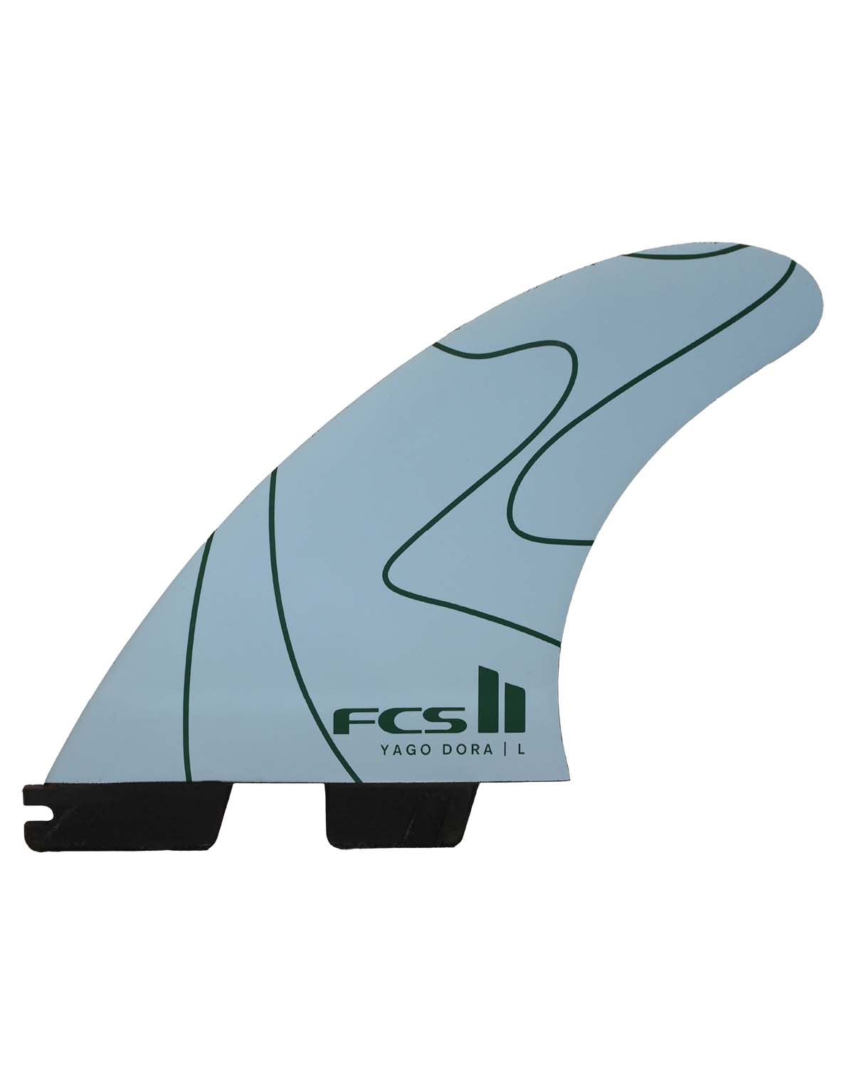 Quilha Fcs II YAGO DORA PC FLUX CHARCOAL LARGE TRI Tri-2
